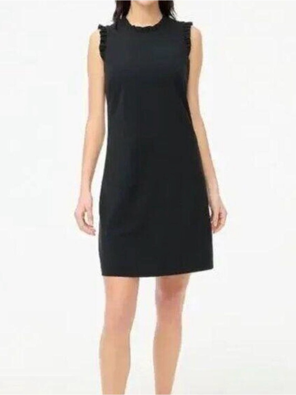 2 for $30 sale: J. crew black Ruffle-Trim Sleeveless Shift Dress